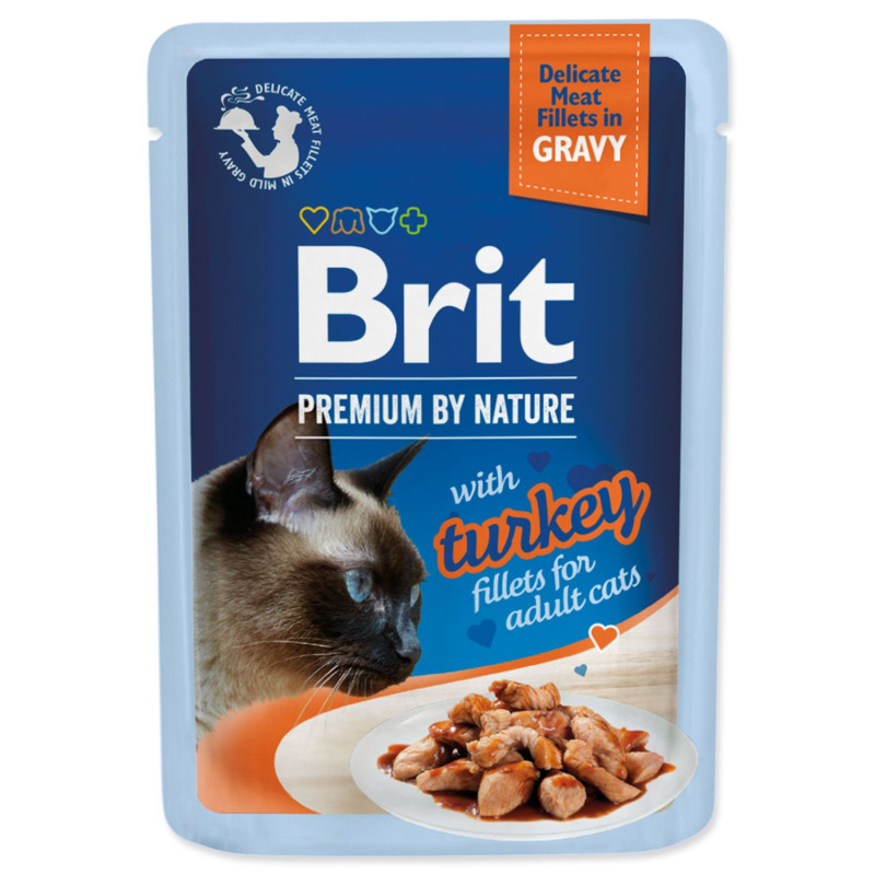 Kapsička Brit Premium by Nature morčacie filety v omáčke 85g Kapsička Brit Premium by Nature morčacie filety v omáčke 85g
