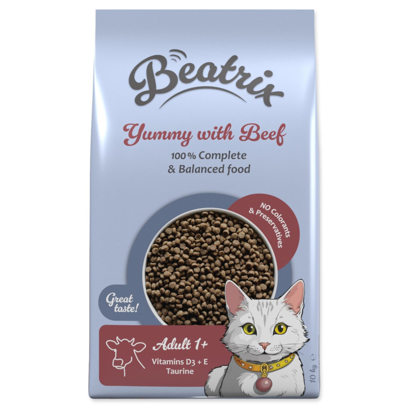 Krmivo Beatrix Adult s hovädzím mäsom 10kg