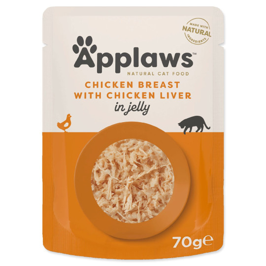 Kapsička Applaws Cat kura s pečienkou v želé 70g