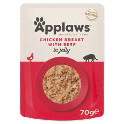 Kapsička Applaws Cat kura s hovädzím v želé 70g