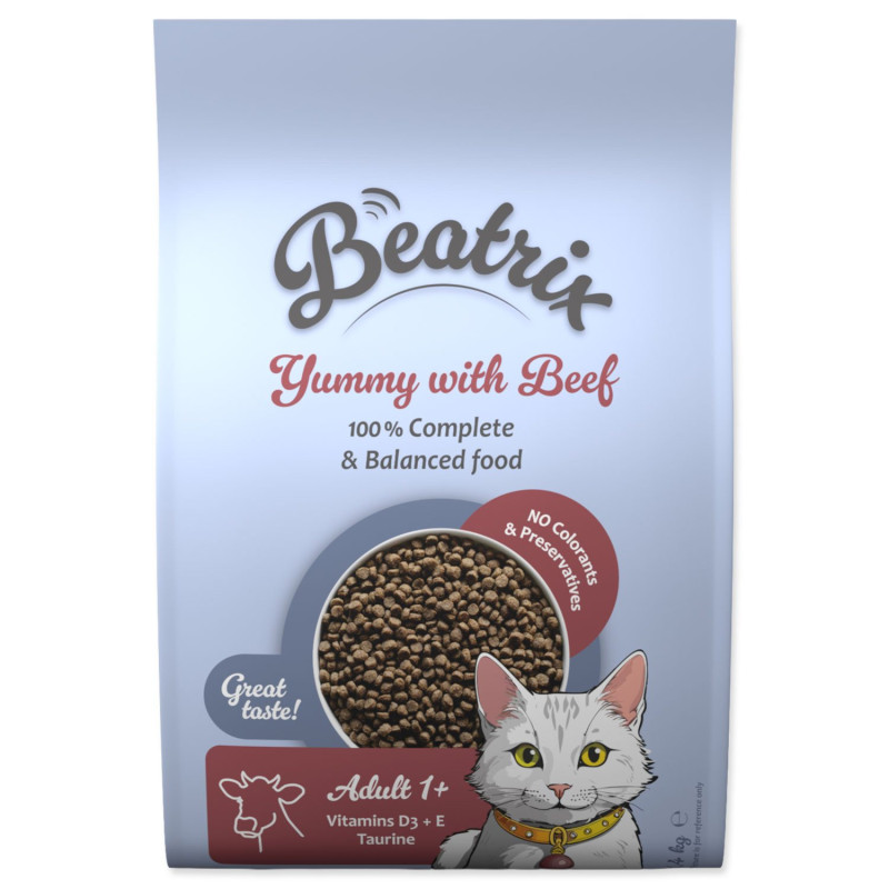 Beatrix Adult s hovädzím mäsom 1, 4kg Beatrix Adult s hovädzím mäsom 1, 4kg