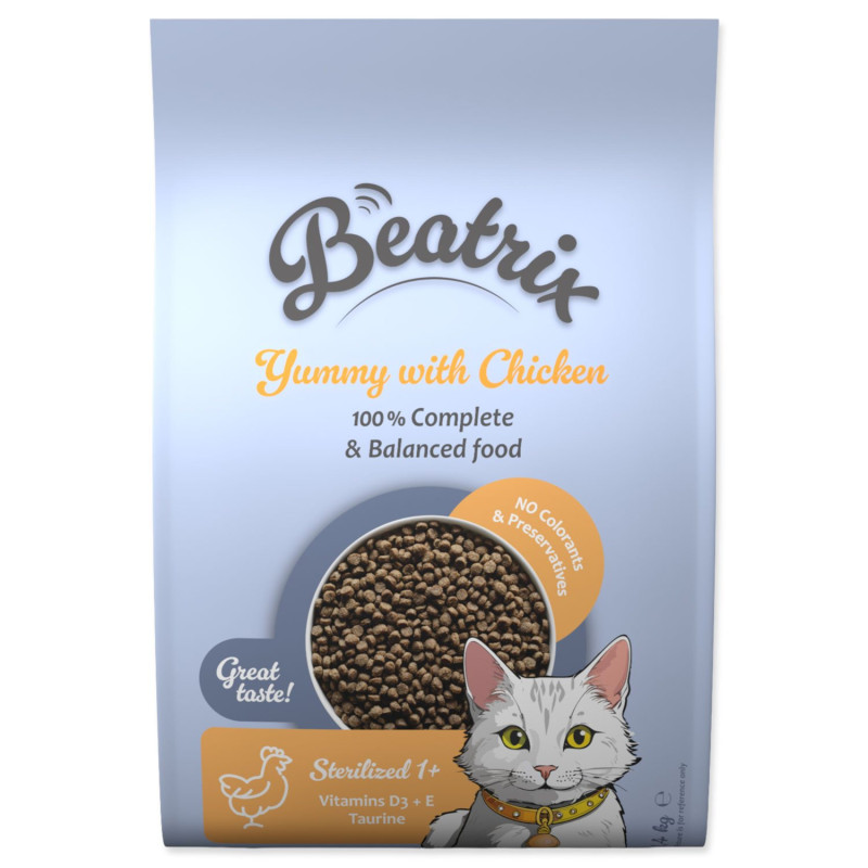 Beatrix Sterilised s kuracím mäsom 1,4 kg Beatrix Sterilised s kuracím mäsom 1,4 kg