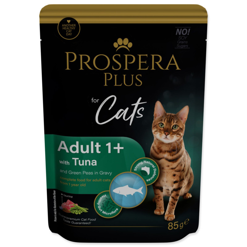 Kapsička Prospera Plus Adult 1+, Tuna, Peas 85g Kapsička Prospera Plus Adult 1+, Tuna, Peas 85g