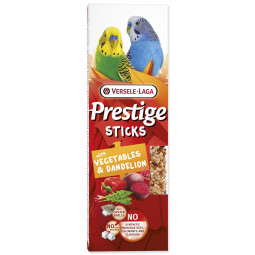 Tyčinky Versele-Laga Prestige malý papagáj so zeleninou a púpavou 60g 2ks 