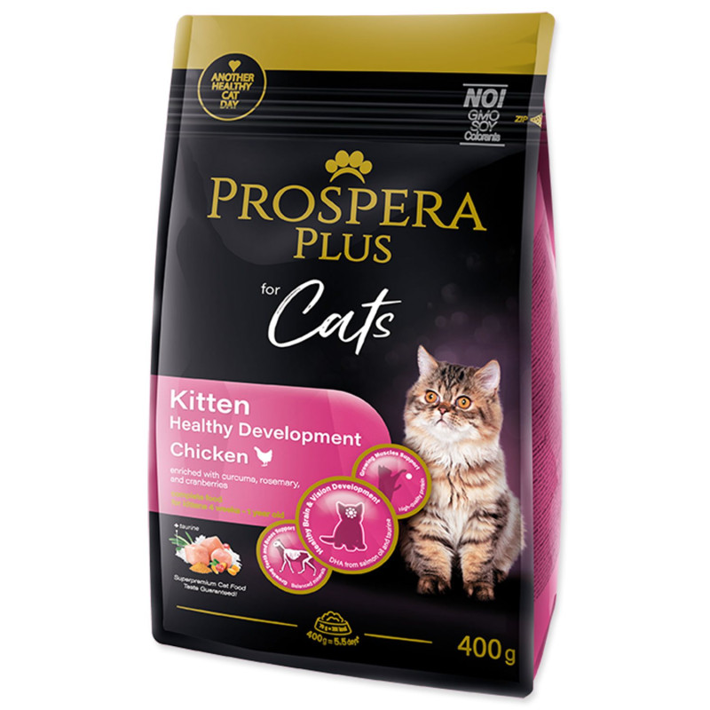 Krmivo Prospera Plus Kitten Chicken Healthy Development 0,4kg Krmivo Prospera Plus Kitten Chicken Healthy Development 0,4kg