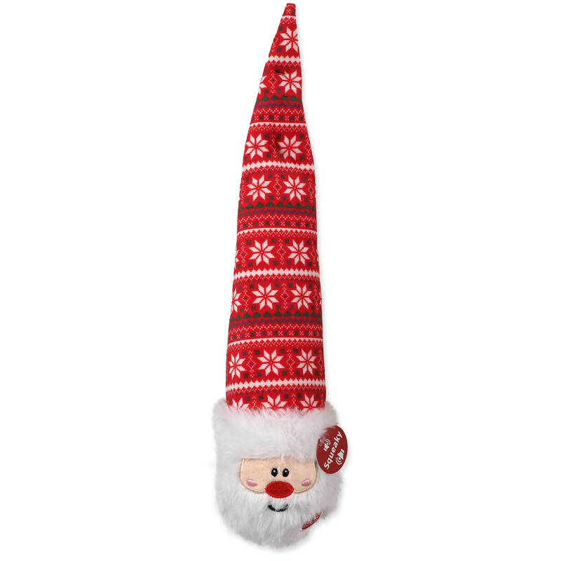 Hračka Dog Fantasy Winter Tale guľa s čapicou červená, pískacia 38cm Hračka Dog Fantasy Winter Tale guľa s čapicou červená, pískacia 38cm