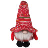 Hračka Dog Fantasy Winter Tale trpaslík pískací červený 30cm