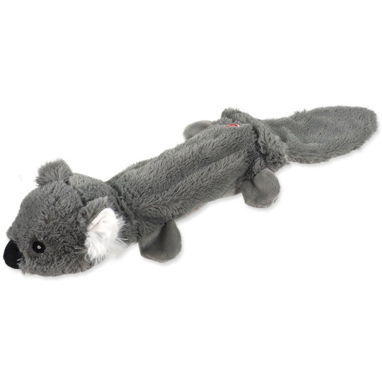 Hračka Dog Fantasy Recycled Toy koala s PET fľašou pískacia so šuštiacim chvostom 50cm 
