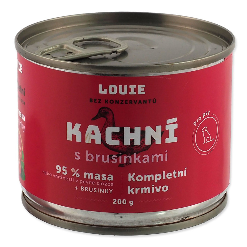 Konzerva LOUIE kačacie s brusnicami 200g Konzerva LOUIE kačacie s brusnicami 200g