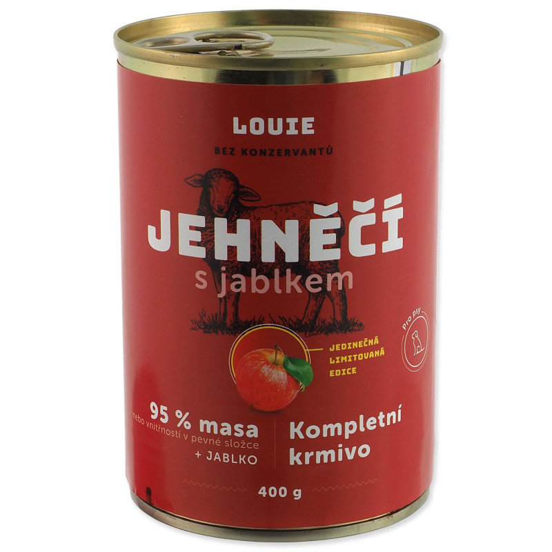 Konzerva LOUIE jahňacie s jablkom 400g