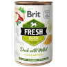 Konzerva Brit Fresh kačka s prosom 400g