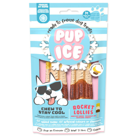 Pochúťka Pup Ice chladiaca s banánom a karobom 2ks 90g