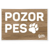 Tabuľka výstražná univerzálna pozor pes