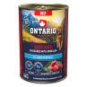 Konzerva Ontario Adult hovädzie paté s príchuťou spirulíny 400g