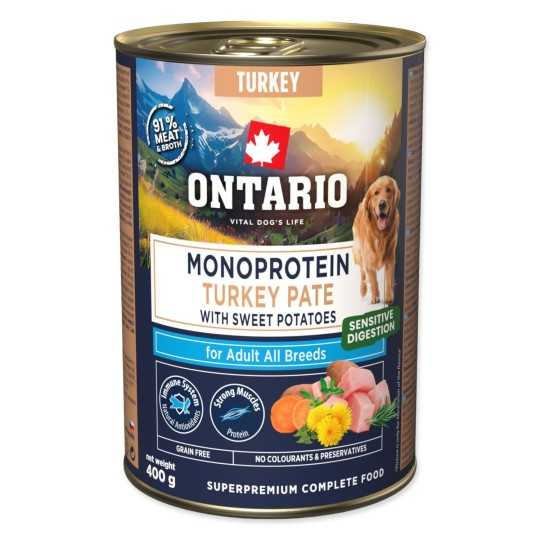Ontario Adult monoprotein morčacie paté s batátmi 400 g
