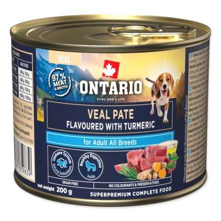 Ontario Adult teľacie pate s príchuťou kurkumy 200 g