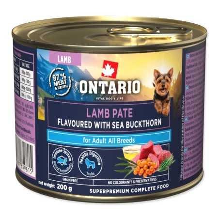 Ontario Adult jahňacie pate s príchuťou rakytníka 200 g