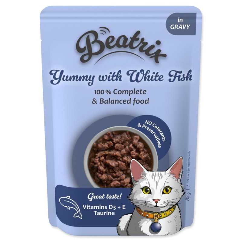 Beatrix Adult Cat s bielou rybou 85 g