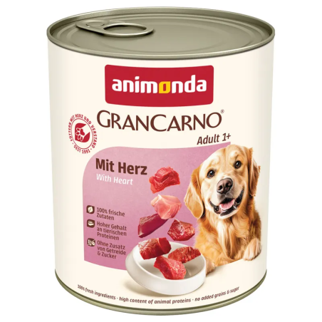 Konzerva Animonda Gran Carno Adult so srdcom 800g
