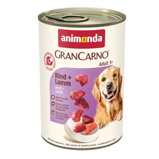 Konzerva Animonda Gran Carno Adult hovädzie a jahňa 400g