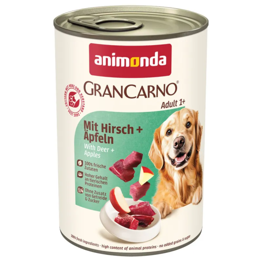 Konzerva Animonda Gran Carno Adult s jeleňom a jablkami 400g