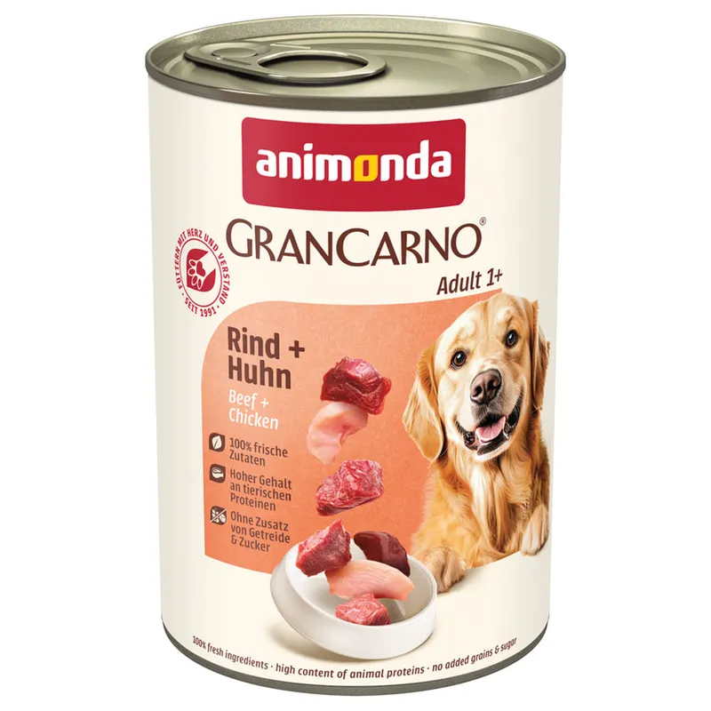 Konzerva Animonda Gran Carno Adult hovädzie a kura 400g