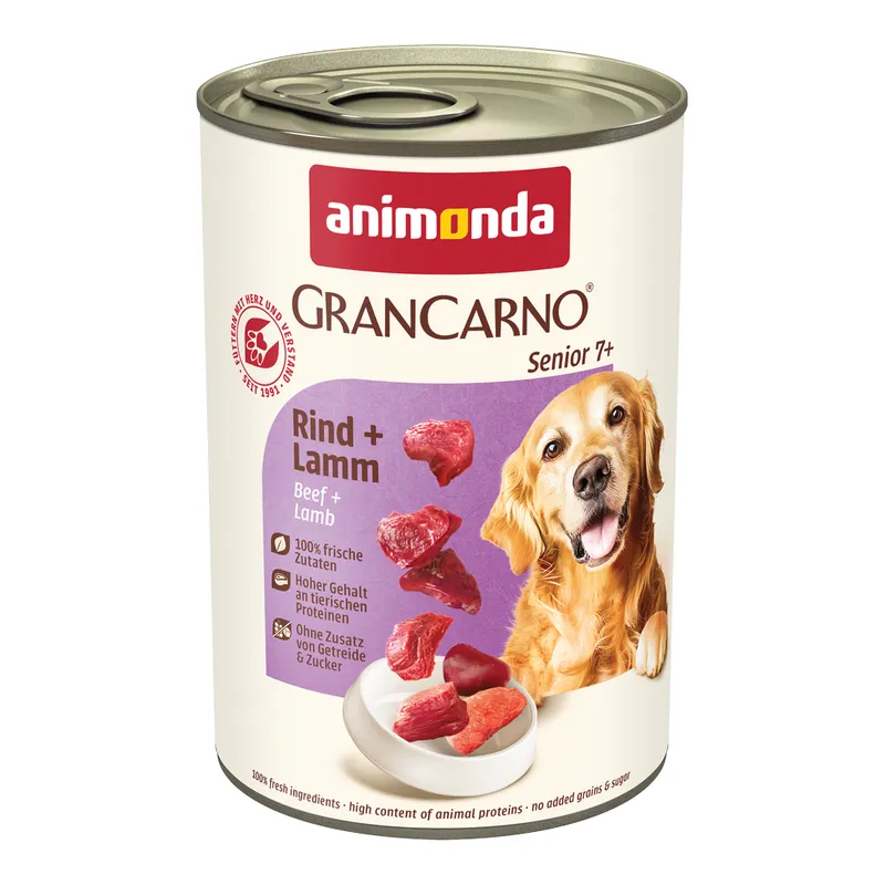 Konzerva Animonda Gran Carno Senior hovädzie a jahňa 400g