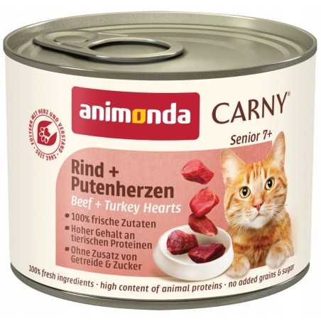 Konzerva Animonda Carny Senior hovädzie a morčacie srdce 200g