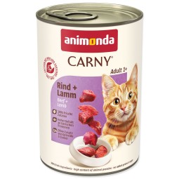 Konzerva Animonda Carny Adult hovädzie a jahňa 400g