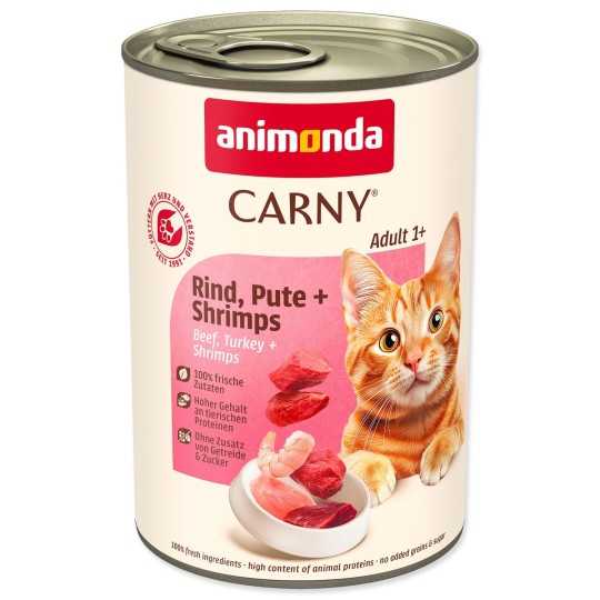 Konzerva Animonda Carny Adult hovädzie, morka a krevety 400g