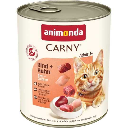 Konzerva Animonda Carny Adult hovädzie a kura 400g