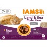Kapsička IAMS Delights Senior rybacie a kuracie mäso v omáčke 1020g (12x85g)