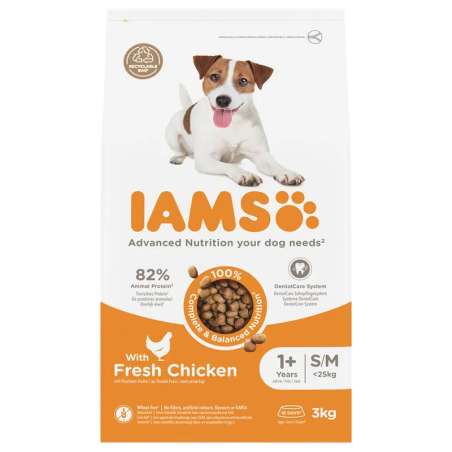 Krmivo IAMS Dog Adult Small & Medium Chicken 3kg