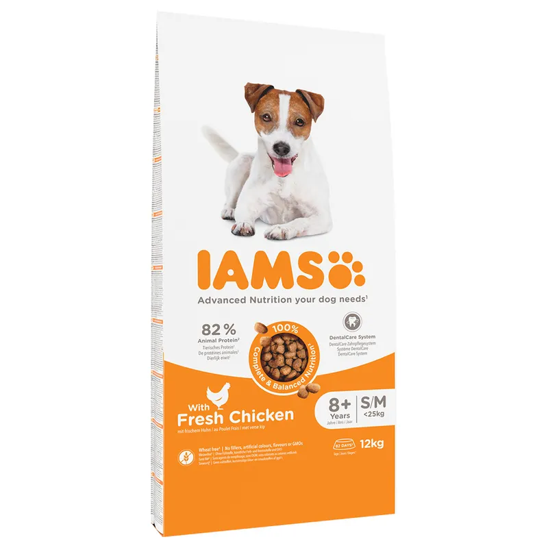 Krmivo IAMS Dog Senior Small & Medium Chicken 12kg Krmivo IAMS Dog Senior Small & Medium Chicken 12kg