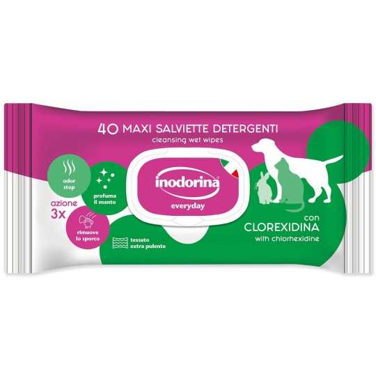 Obrúsky Inodorina čistiace Chlorhexidin 40ks