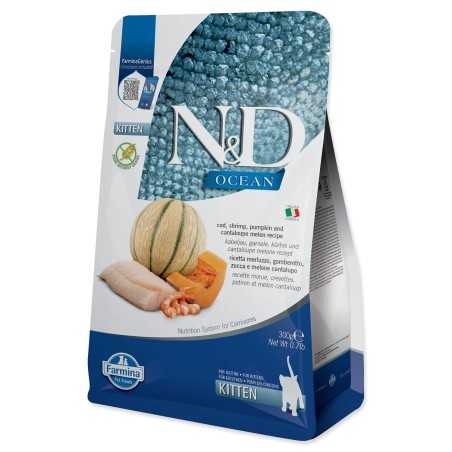 Farmina N&D cat OCEAN PUMPKIN (GF) kitten, cod, shrimp & cantaloupe melon 0,3 kg
