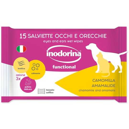Obrúsky Inodorina na oči a uši Harmanček 15ks