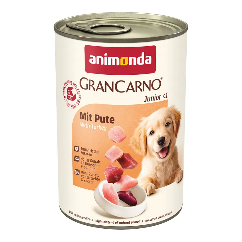 Konzerva Animonda Gran Carno Junior s morčacím 400g