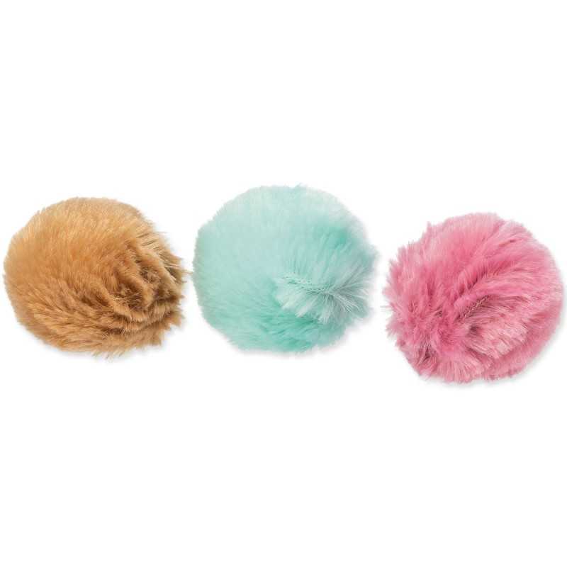 Hračka lopta plyš catnip ø 3cm