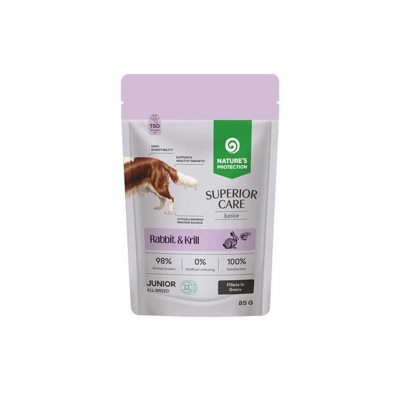 Natures P Superior care KAPSIČKA dog junior GF rabbit&krill 85 g