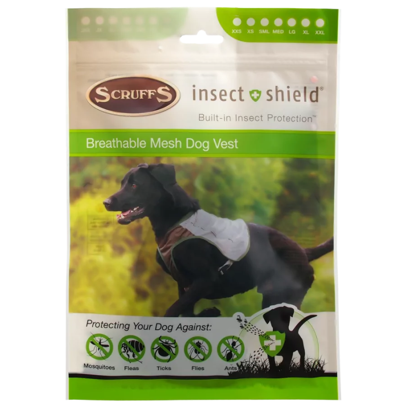 Vesta Scruffs Insect Shield Vest hnedá
