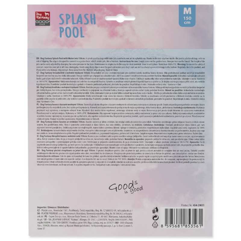 Bazén plytký Dog Fantasy s vodnými tryskami 150cm M
