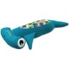 Hračka Dog Fantasy Water Float kladivák plávajúci s PET fľašou tyrkysová 33cm