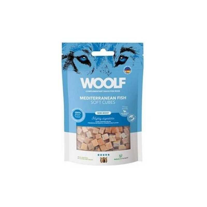 Pamlsok Woolf Dog Soft Cubes Mediterranean Fish 100 g Pamlsok Woolf Dog Soft Cubes Mediterranean Fish 100 g