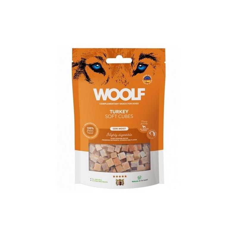 Pamlsok Woolf Dog Soft Cubes Turkey 100 g