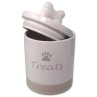 Dóza Dog Fantasy keramická na pamlsky biela s úchytkou 13,5x21,5cm, 1500ml