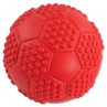 Hračka Dog Fantasy lopta futbal s bodlinami pískacia mix farieb 7cm