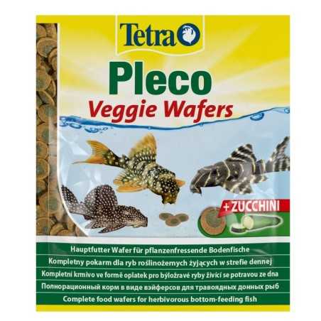 Krmivo Tetra Pleco Veggie Wafers sáčok 15g