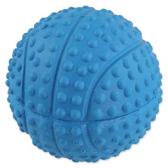 Hračka Dog Fantasy lopta basketbal s bodlinami pískacia mix farieb 5,5cm