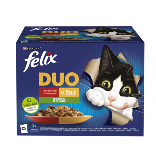 Felix Fantastic DUO kapsičky pre mačky 12×85 g